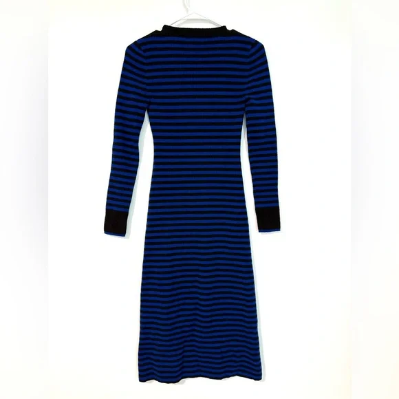 Hatch Maternity Striped Merino Wool Midi Dress - Picture 6 of 6